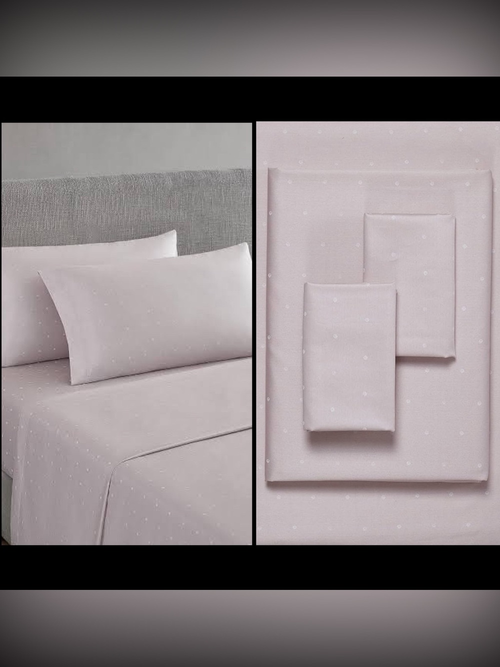 Vera Wang Pale Blush Luxury Cotton Queen High Quality Soft Sheet Set